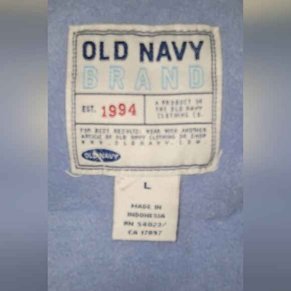 Old Navy puffer vest with hood- fleece lined. - Picture 3 of 6